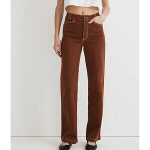 Madewell The Emmett Wide-Leg Pant: Garment Dyed Edition Size 30